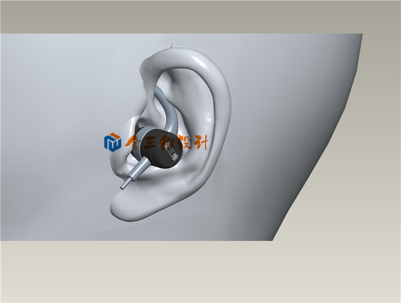 耳塞式耳机人体工学佩带模拟